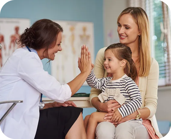 Doctor and child