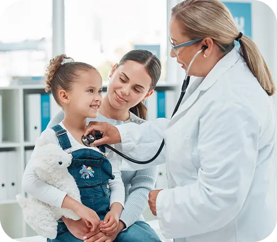 Doctor and child