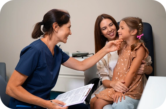 Doctor and child