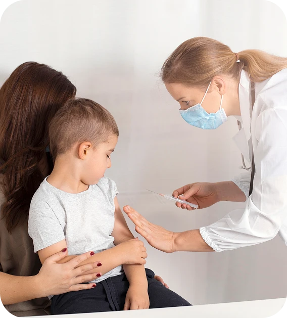 Doctor and child