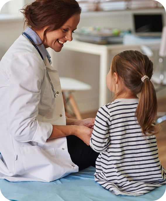 Doctor and child