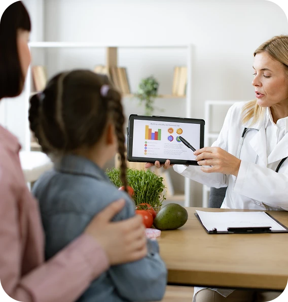 Doctor and child