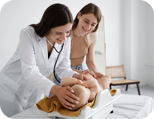 Doctor and child