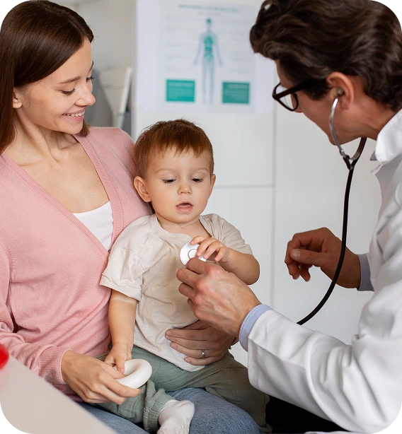 Doctor and child