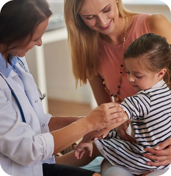 Doctor and child