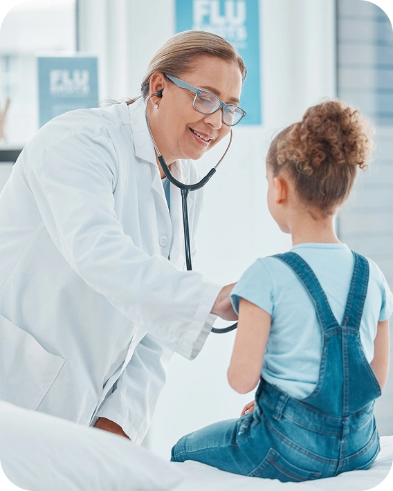 Doctor and child