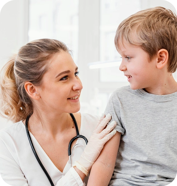 Doctor and child