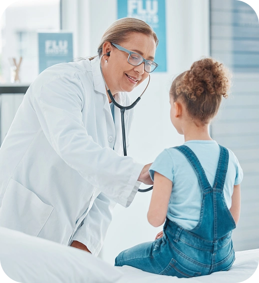 Doctor and child