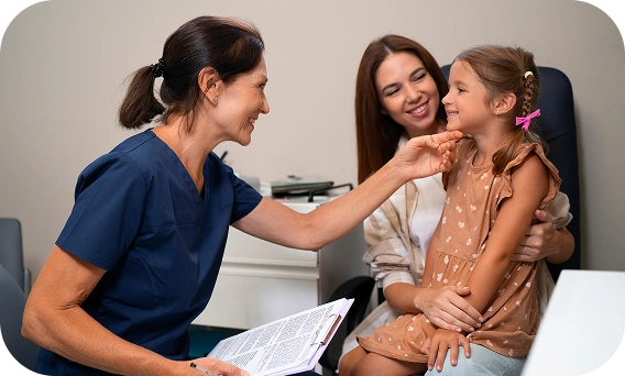 Doctor and child